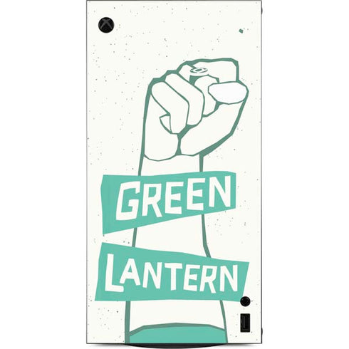DC Comics Green Lantern Power Fist XBox Series X Digital Edition Console Skin